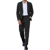 image:imageCOOFANDY Mens 2 Piece Suits Slim Fit Two Button Blazer Pants Set for Casual Business WeddingBlack