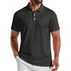image:imageCOOFANDY Mens Golf Polo Shirts Short Sleeve Quick Dry Performance Moisture Wicking Golf Shirts Casual Print Collared ShirtBlack Golf Clubs