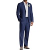 image:imageCOOFANDY Mens Linen Suits 2 Piece Regular Fit Suits Set Casual Lightweight Blazer Jacket and Pants for Summer WeddingNavy Blue