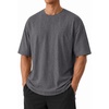 image:imageCOOFANDY Mens Oversized T Shirt Loose Fit Vintage Washed Tee Casual Streetwear Unisex Short Sleeve Heavy Cotton TopDeep Grey