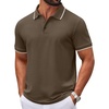 image:imageCOOFANDY Mens Polo Shirts Classic Short Sleeve Polo T Shirts Cotton Pique Casual Summer Fashion Golf ShirtArmy Green