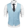 image:imageCOOFANDY Mens Suit Vest Formal Dress Vest Slim Fit Buesiness WeddingSky Blue