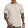 image:imageCOOFANDY Mens T Shirts Short Sleeve Heavyweight Tshirt Casual Crew Neck Tee Shirts for MenBeige