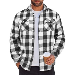 image:imageCOOFANDY Men Flannel Shirt Casual Button Down Shirt Jacket Long Sleeve Plaid Shirts with PocketsClassic Black