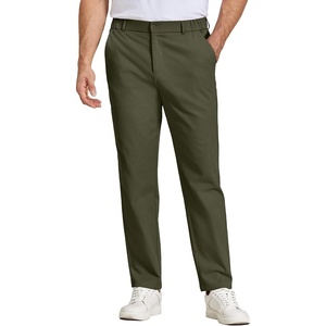 image:imageCOOFANDY Mens Casual Chinos Pants Relaxed Fit Elastic Waist Khaki Trousers Stretch Dress Slacks with PocketsAarmy Green