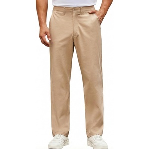 image:imageCOOFANDY Mens Casual Pants Cotton Classic Fit Stretch Chino Pant Khaki Lightweight Work Dress SlacksKhaki