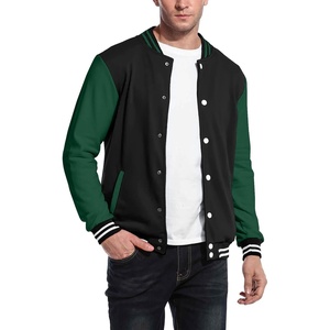 image:imageCOOFANDY Mens Fashion Varsity Jacket Causal Slim Fit Cotton Letterman Baseball Bomber JacketsBlack Green