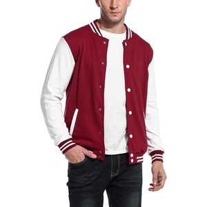 image:imageCOOFANDY Mens Fashion Varsity Jacket Causal Slim Fit Cotton Letterman Baseball Bomber JacketsBurgundy