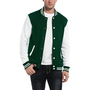 image:imageCOOFANDY Mens Fashion Varsity Jacket Causal Slim Fit Cotton Letterman Baseball Bomber JacketsGreen