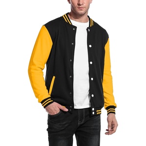 image:imageCOOFANDY Mens Fashion Varsity Jacket Causal Slim Fit Cotton Letterman Baseball Bomber JacketsNavyYellow