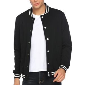 image:imageCOOFANDY Mens Fashion Varsity Jacket Causal Slim Fit Cotton Letterman Baseball Bomber JacketsPitchblack