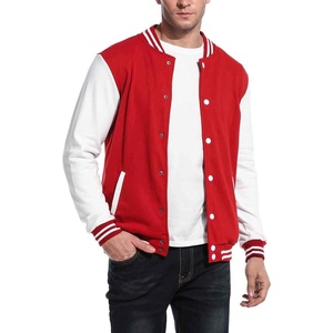 image:imageCOOFANDY Mens Fashion Varsity Jacket Causal Slim Fit Cotton Letterman Baseball Bomber JacketsRed