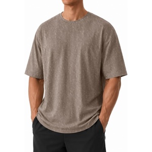 image:imageCOOFANDY Mens Oversized T Shirt Loose Fit Vintage Washed Tee Casual Streetwear Unisex Short Sleeve Heavy Cotton TopKhaki