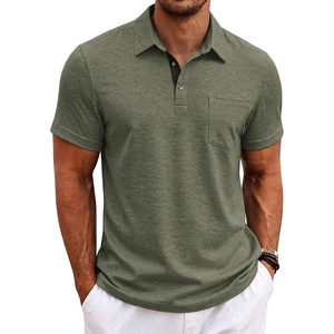 image:imageCOOFANDY Mens Polo Shirts Short Sleeve Casual Summer Collar Shirts Soft Breathable Polo Tee Shirts Classic Golf ShirtsArmy Green