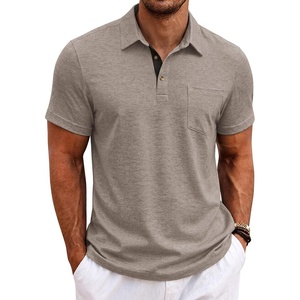 image:imageCOOFANDY Mens Polo Shirts Short Sleeve Casual Summer Collar Shirts Soft Breathable Polo Tee Shirts Classic Golf ShirtsBeige