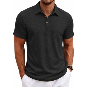 image:imageCOOFANDY Mens Polo Shirts Short Sleeve Casual Summer Collar Shirts Soft Breathable Polo Tee Shirts Classic Golf ShirtsBlack