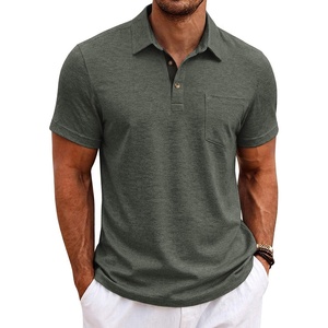 image:imageCOOFANDY Mens Polo Shirts Short Sleeve Casual Summer Collar Shirts Soft Breathable Polo Tee Shirts Classic Golf ShirtsDeep Army Green