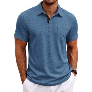image:imageCOOFANDY Mens Polo Shirts Short Sleeve Casual Summer Collar Shirts Soft Breathable Polo Tee Shirts Classic Golf ShirtsDeep Blue