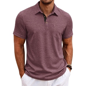 image:imageCOOFANDY Mens Polo Shirts Short Sleeve Casual Summer Collar Shirts Soft Breathable Polo Tee Shirts Classic Golf ShirtsRed