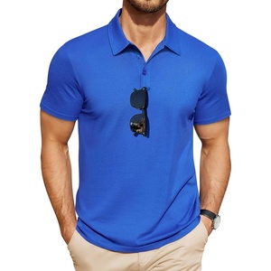image:imageCOOFANDY Mens Polo Shirts Short Sleeve Pique Jersey Golf Shirt Casual Summer Collared TShirtsBlue