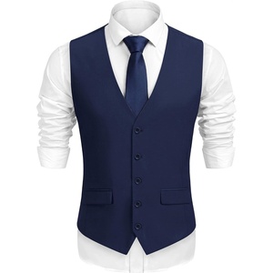 image:imageCOOFANDY Mens Suit Vest Formal Dress Vest Slim Fit Buesiness Wedding01navy Blue