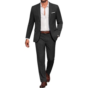 image:imageCOOFANDY Mens Suits 2 Piece Classic Fit Casual Suits Sets 2 Button Blazer Jacket And Dress Pants For Wedding Business PromBlack