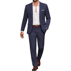 image:imageCOOFANDY Mens Suits 2 Piece Classic Fit Casual Suits Sets 2 Button Blazer Jacket And Dress Pants For Wedding Business PromNavy Blue