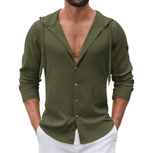 image:imageCOOFANDY Mens UPF 50 Sun Protection Hoodie Shirt Lightweight Quick Dry Fishing Hiking Beach Cover UpArmy Green