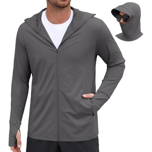 image:imageCOOFANDY Mens UPF 50 Sun Protection Hoodie Zip Up Lightweight UV Jacket Long Sleeve Sun Shirt Running Fishing Hiking OutdoorDark Grey