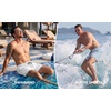 image:imageCOOFANDY Men Swim Trunk with Compression Liner 2 in 1 Swimwear Bathing Suit Quick Dry Board Short1  White