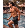 image:imageCOOFANDY Men Swim Trunk with Compression Liner 2 in 1 Swimwear Bathing Suit Quick Dry Board ShortBlack