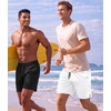 image:imageCOOFANDY Men Swim Trunk with Compression Liner 2 in 1 Swimwear Bathing Suit Quick Dry Board ShortBlack