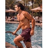 image:imageCOOFANDY Men Swim Trunk with Compression Liner 2 in 1 Swimwear Bathing Suit Quick Dry Board ShortDark Red