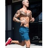 image:imageCOOFANDY Men Swim Trunk with Compression Liner 2 in 1 Swimwear Bathing Suit Quick Dry Board ShortLake Blue