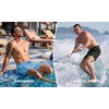image:imageCOOFANDY Men Swim Trunk with Compression Liner 2 in 1 Swimwear Bathing Suit Quick Dry Board ShortLight Blue