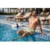 image:imageCOOFANDY Men Swim Trunk with Compression Liner 2 in 1 Swimwear Bathing Suit Quick Dry Board ShortP Green Hawaiian Flower