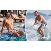 image:imageCOOFANDY Men Swim Trunk with Compression Liner 2 in 1 Swimwear Bathing Suit Quick Dry Board ShortP Pink Coconut Tree