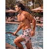 image:imageCOOFANDY Men Swim Trunk with Compression Liner 2 in 1 Swimwear Bathing Suit Quick Dry Board ShortP Pink Coconut Tree