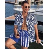 image:imageCOOFANDY Men Swim Trunk with Compression Liner 2 in 1 Swimwear Bathing Suit Quick Dry Board ShortPrint American Flag4