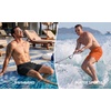 image:imageCOOFANDY Men Swim Trunk with Compression Liner 2 in 1 Swimwear Bathing Suit Quick Dry Board ShortRed Orange