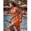 image:imageCOOFANDY Men Swim Trunk with Compression Liner 2 in 1 Swimwear Bathing Suit Quick Dry Board ShortRed Orange