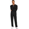 image:imageCOOFANDY Mens 2 Piece Tracksuit Set Polo Athletic Sweatsuit Quarter Zip Jogging Long Sleeve Casual Sports OutfitsAll Black