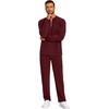 image:imageCOOFANDY Mens 2 Piece Tracksuit Set Polo Athletic Sweatsuit Quarter Zip Jogging Long Sleeve Casual Sports OutfitsDark Red