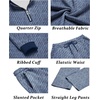 image:imageCOOFANDY Mens 2 Piece Tracksuit Set Polo Athletic Sweatsuit Quarter Zip Jogging Long Sleeve Casual Sports OutfitsNavy Blue Jacquard