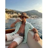 image:imageCOOFANDY Mens Button Down Shirt Short Sleeve Casual Shirts Summer Beach Textured Shirts with PocketIce Green