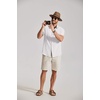 image:imageCOOFANDY Mens Button Down Shirt Short Sleeve Casual Shirts Summer Beach Textured Shirts with PocketWhite