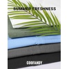 image:imageCOOFANDY Mens Button Down Short Sleeve Linen Shirt Casual Summer Beach Vacation ShirtsBlack