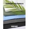 image:imageCOOFANDY Mens Button Down Short Sleeve Linen Shirt Casual Summer Beach Vacation ShirtsLight Apricot