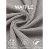 image:imageCOOFANDY Mens Button Down Waffle Shirt Jacket Casual Long Sleeve Shacket Lightweight Overshirts with Flap PocketsLight Gray