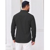 image:imageCOOFANDY Mens Casual Button Down Shirts Long Sleeve Untucked Shirts Vintage Denim Dress ShirtBlack
